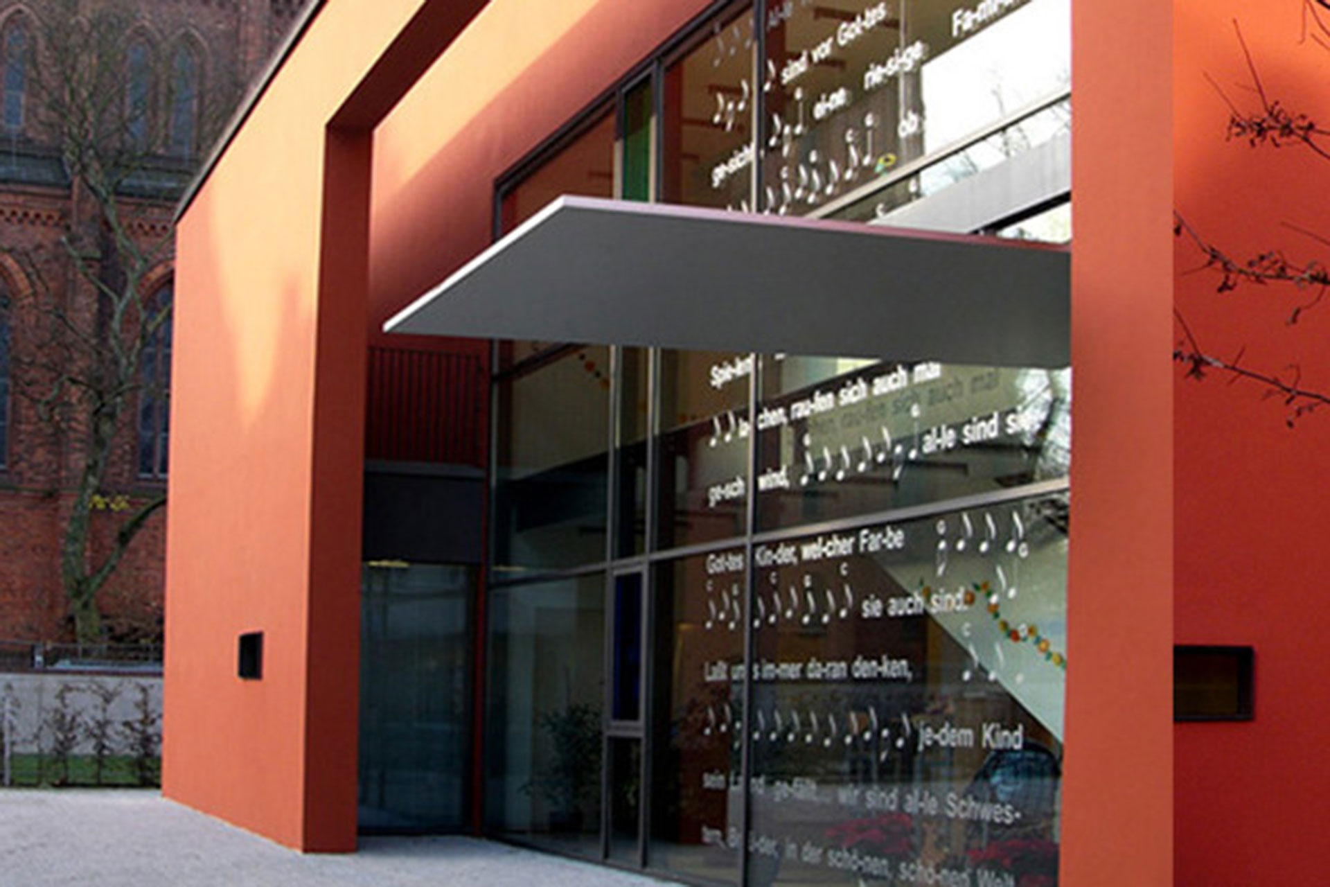 Moderne Fassade für Kita